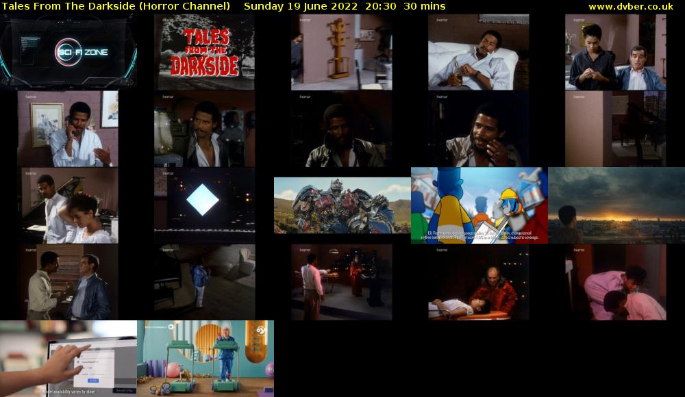Tales From The Darkside (Horror Channel) Sunday 19 June 2022 20:30 - 21:00