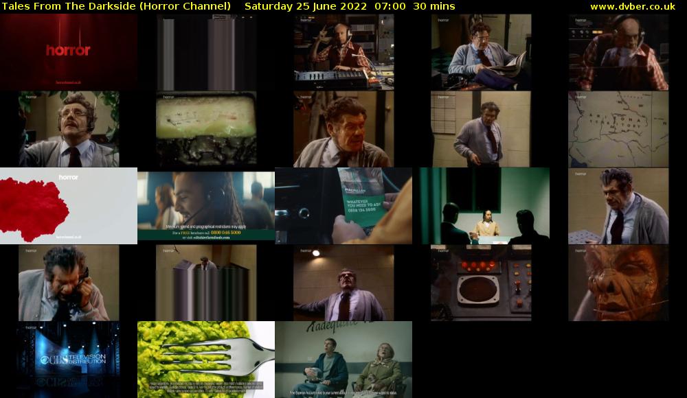 Tales From The Darkside (Horror Channel) Saturday 25 June 2022 07:00 - 07:30