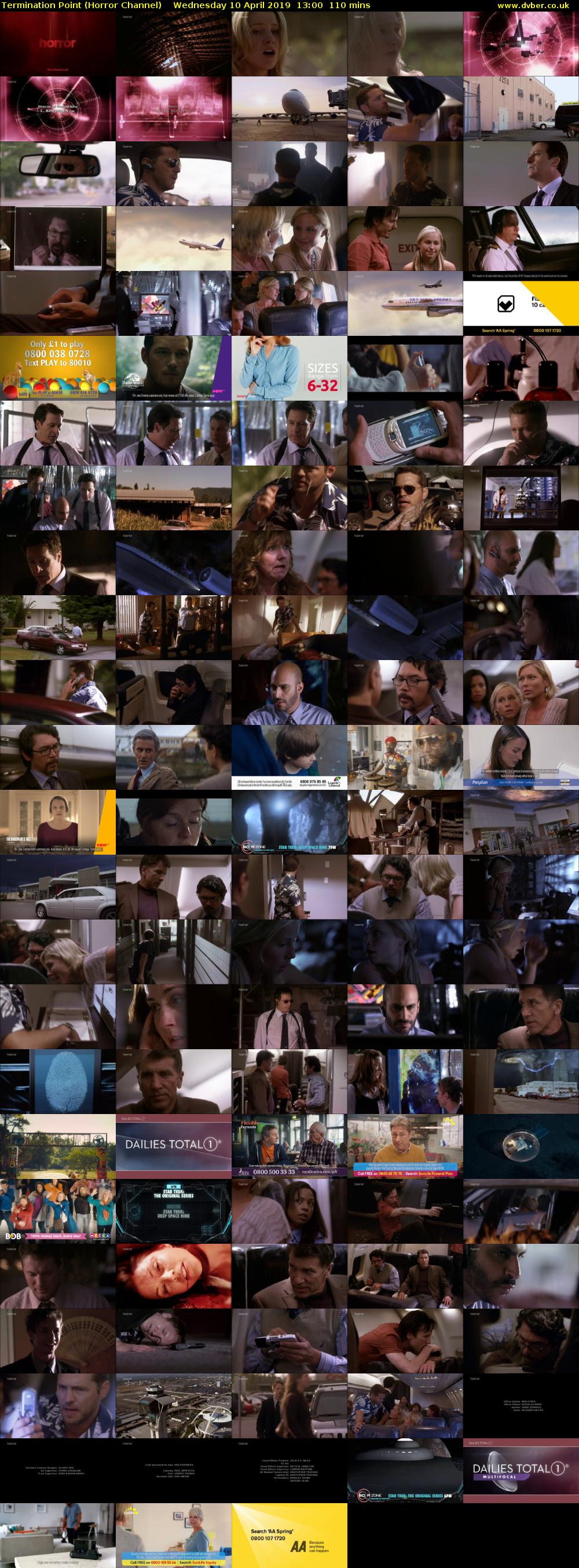 Termination Point (Horror Channel) Wednesday 10 April 2019 13:00 - 14:50
