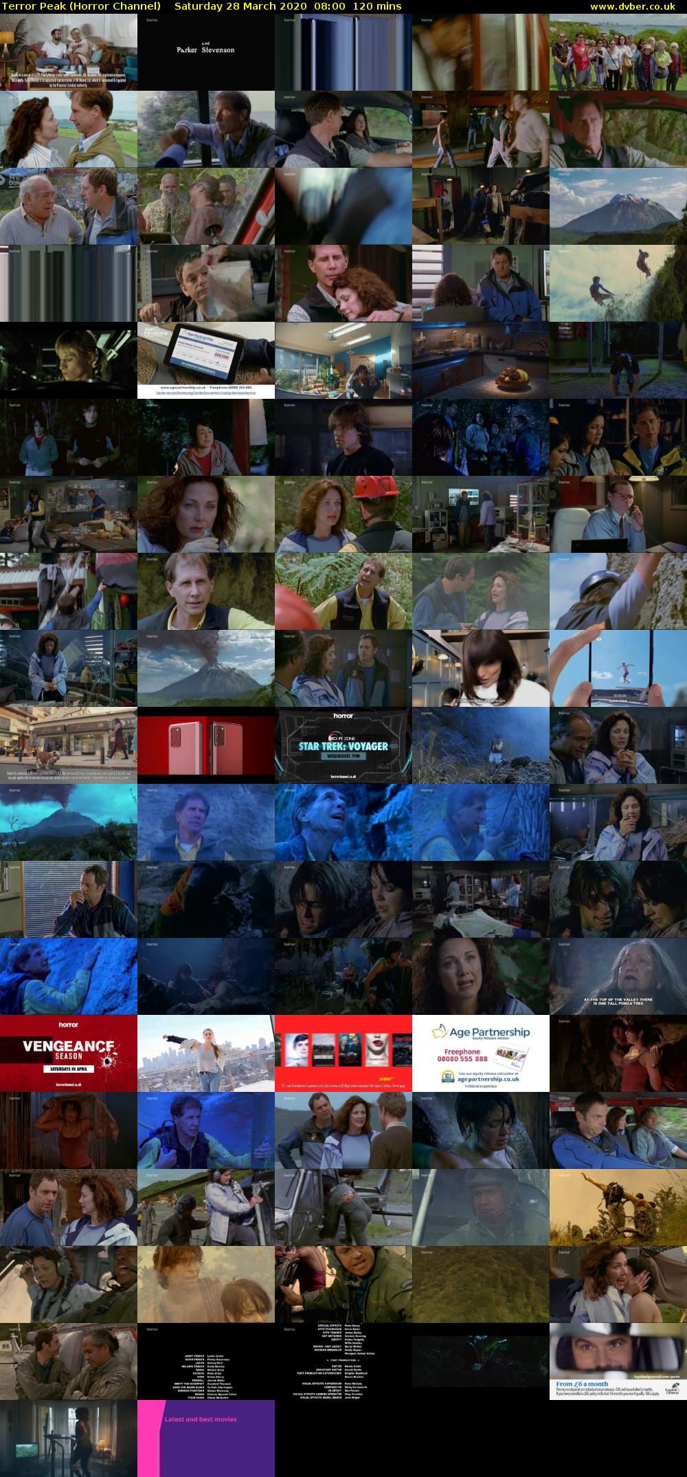Terror Peak (Horror Channel) Saturday 28 March 2020 08:00 - 10:00