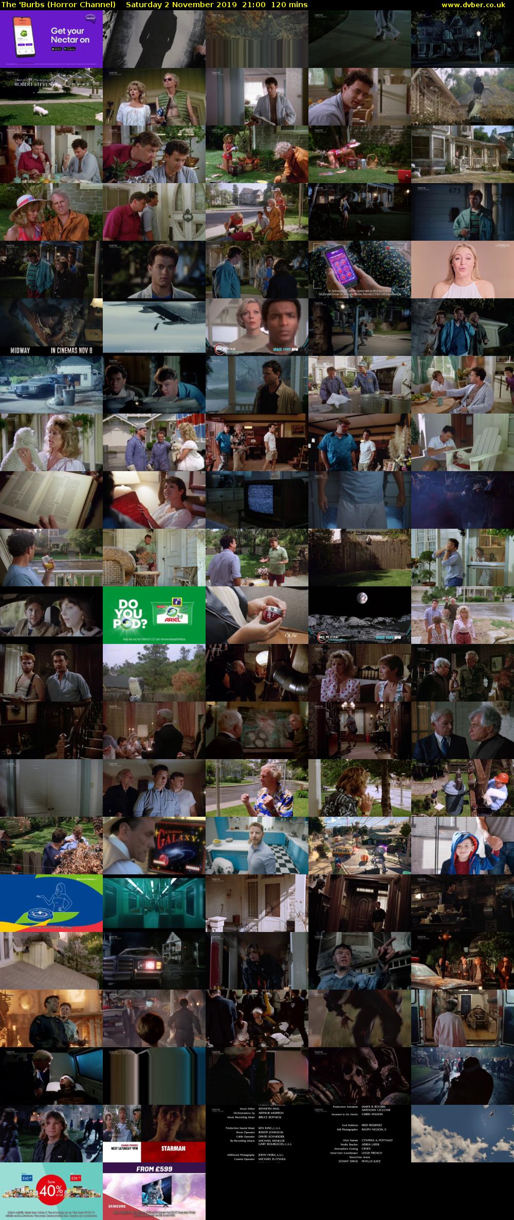 The 'Burbs (Horror Channel) Saturday 2 November 2019 21:00 - 23:00