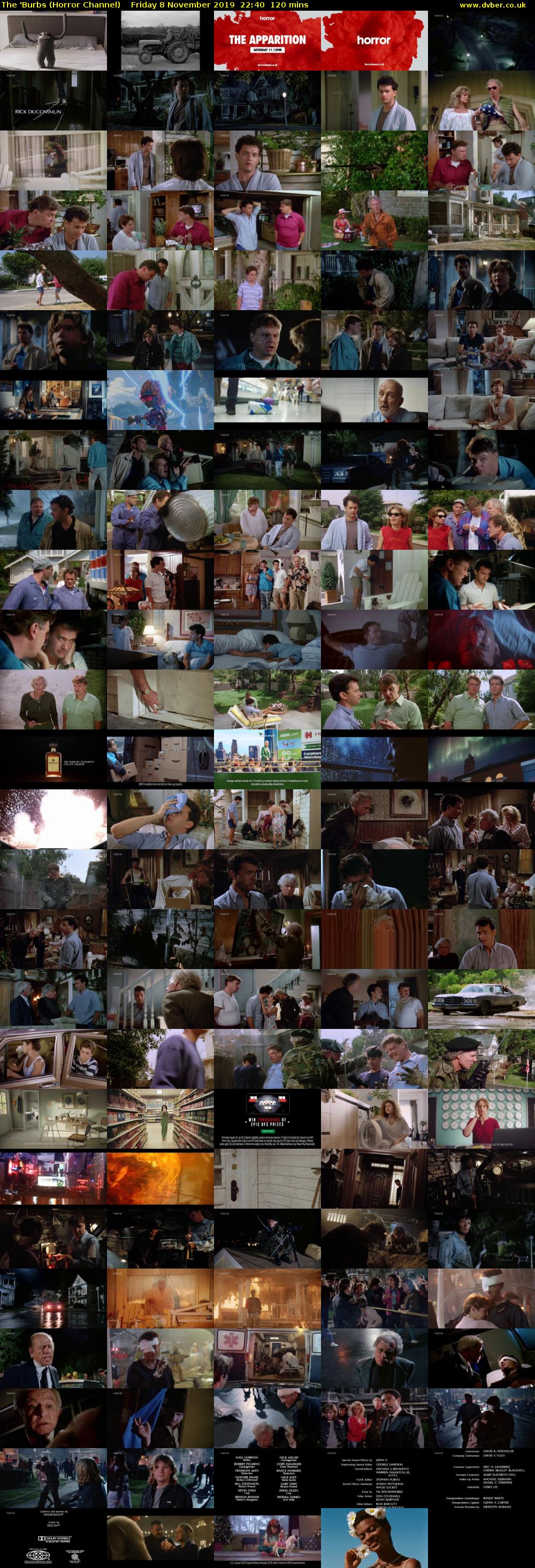 The 'Burbs (Horror Channel) Friday 8 November 2019 22:40 - 00:40