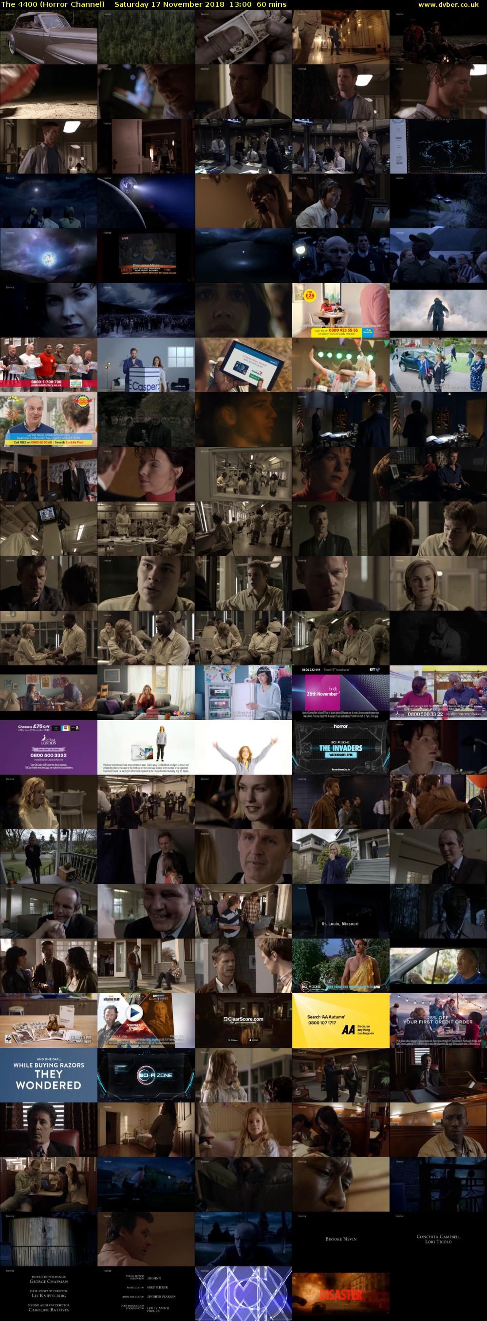 The 4400 (Horror Channel) Saturday 17 November 2018 13:00 - 14:00