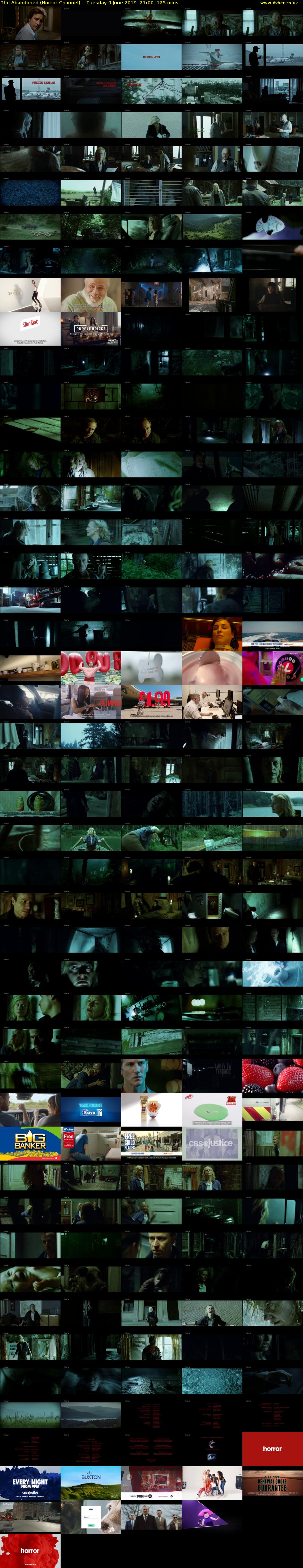 The Abandoned (Horror Channel) Tuesday 4 June 2019 21:00 - 23:05