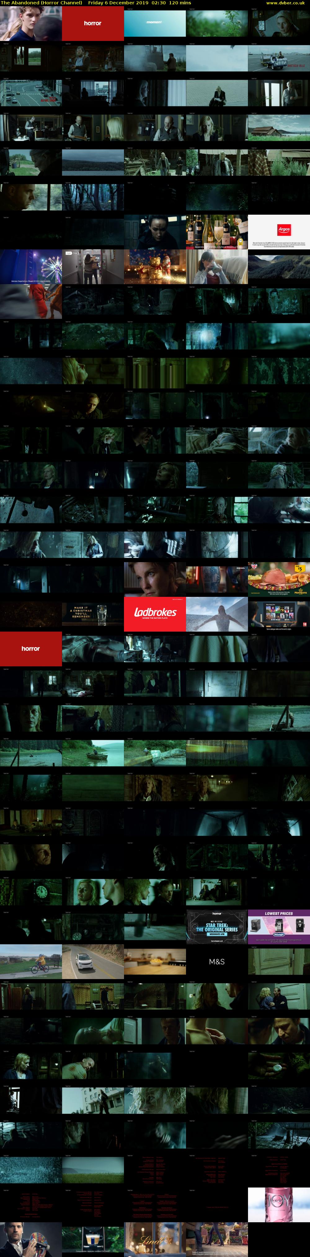 The Abandoned (Horror Channel) Friday 6 December 2019 02:30 - 04:30