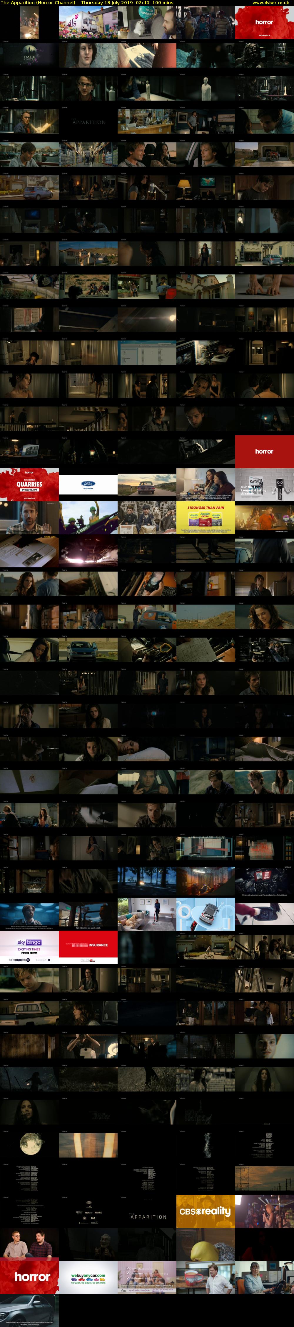 The Apparition (Horror Channel) Thursday 18 July 2019 02:40 - 04:20