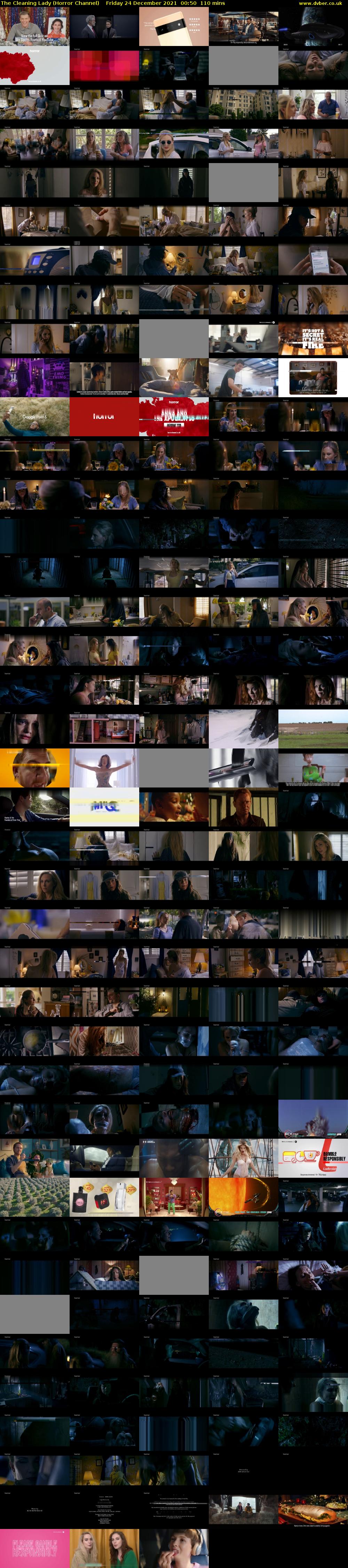 The Cleaning Lady (Horror Channel) Friday 24 December 2021 00:50 - 02:40