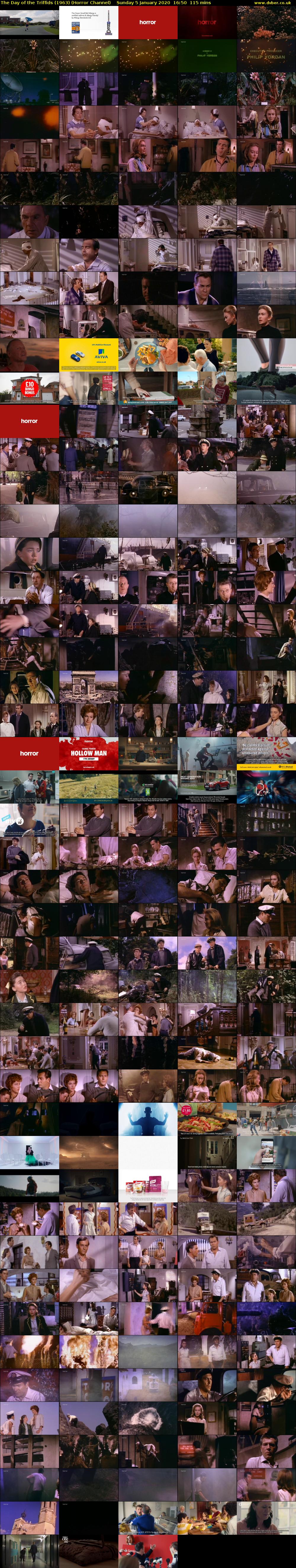 The Day of the Triffids (1963) (Horror Channel) Sunday 5 January 2020 16:50 - 18:45