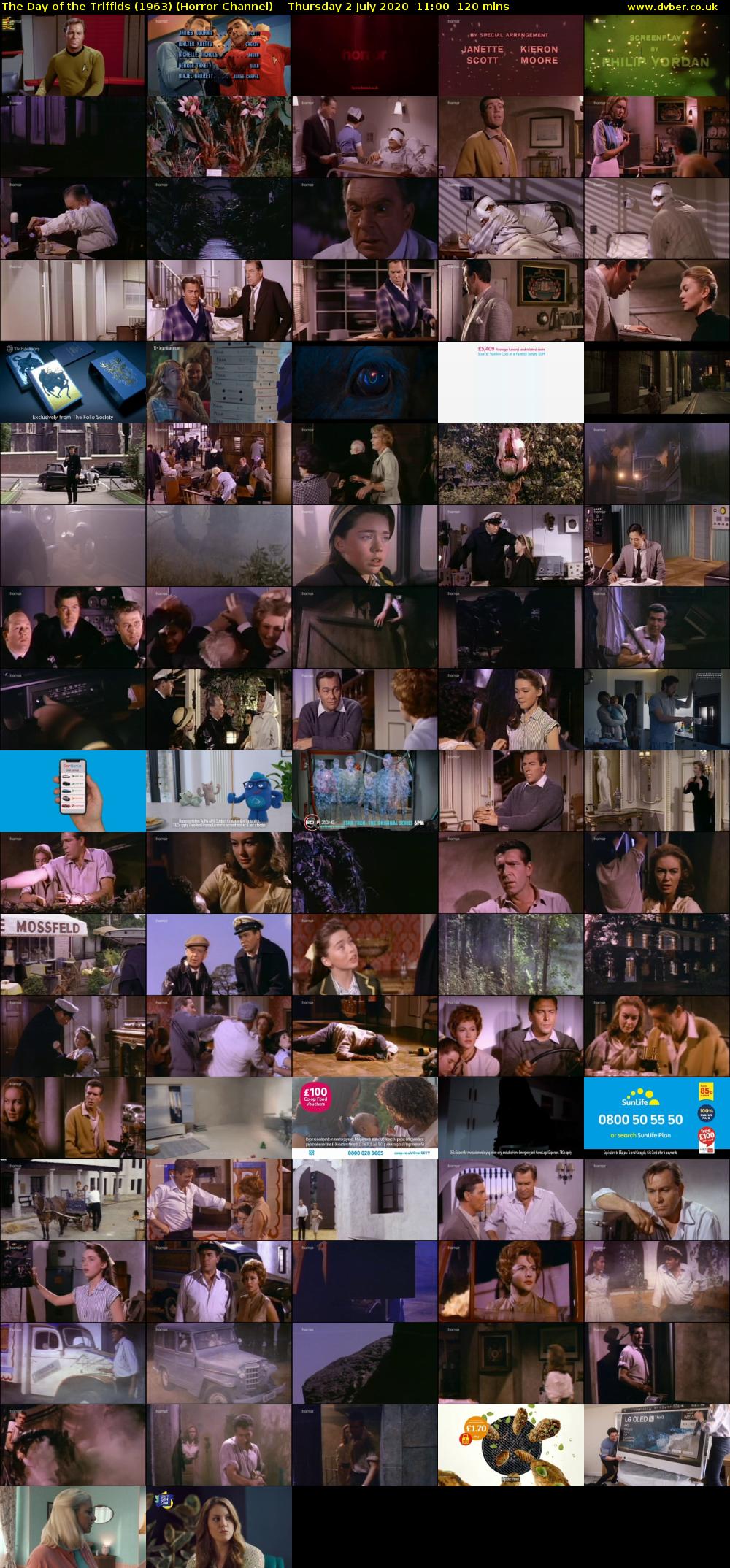 The Day of the Triffids (1963) (Horror Channel) Thursday 2 July 2020 11:00 - 13:00