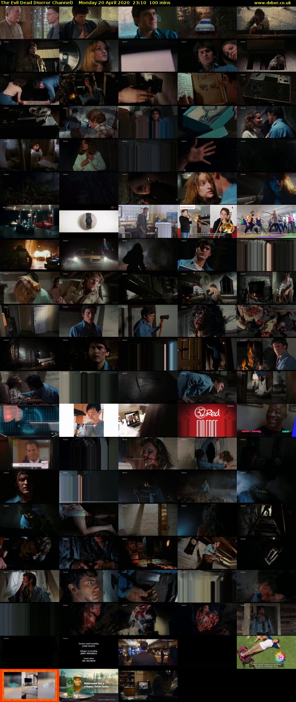 The Evil Dead (Horror Channel) Monday 20 April 2020 23:10 - 00:50