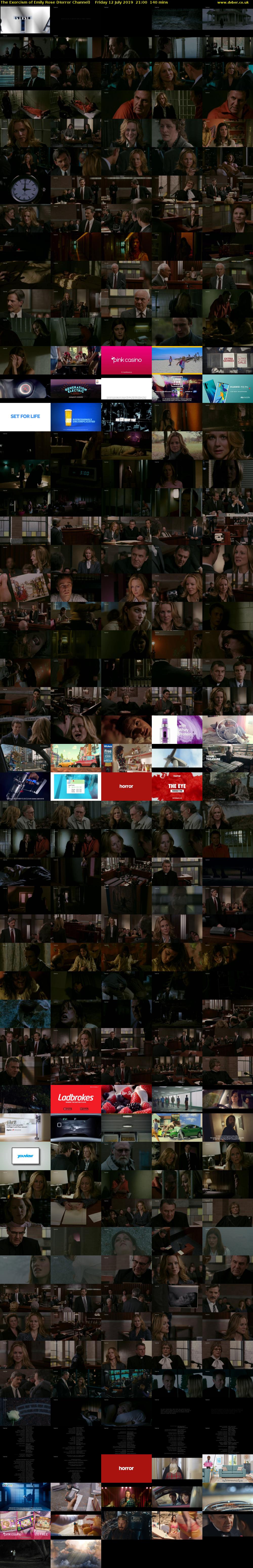 The Exorcism of Emily Rose (Horror Channel) Friday 12 July 2019 21:00 - 23:20