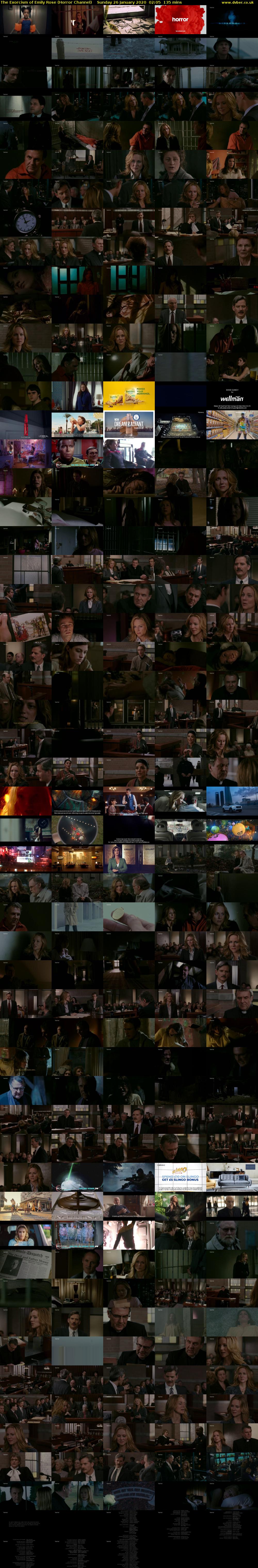 The Exorcism of Emily Rose (Horror Channel) Sunday 26 January 2020 02:05 - 04:20