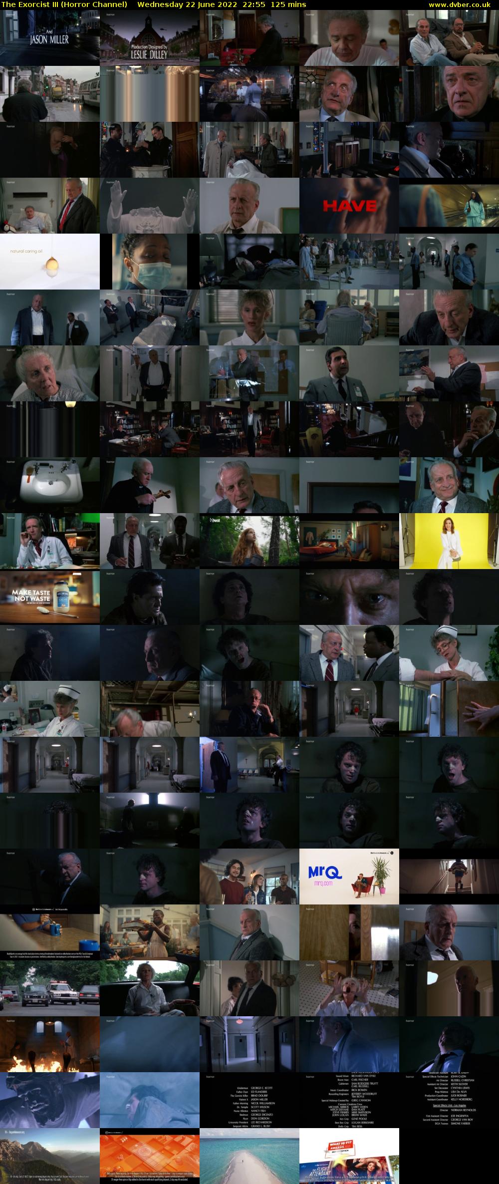 The Exorcist III (Horror Channel) Wednesday 22 June 2022 22:55 - 01:00
