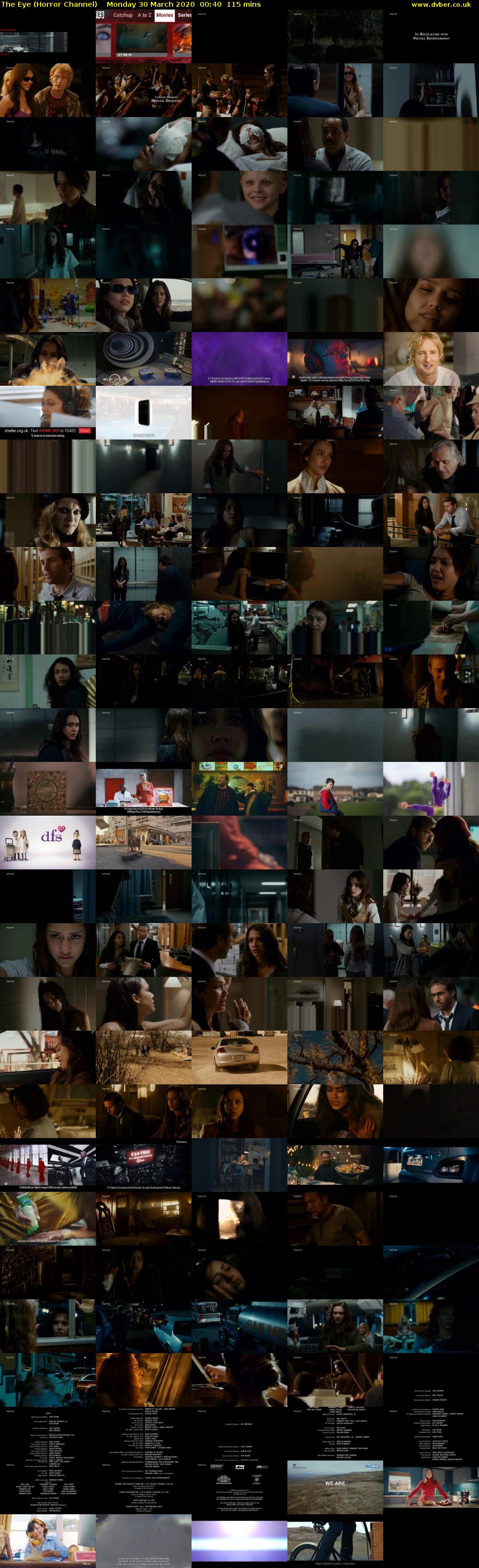 The Eye (Horror Channel) Monday 30 March 2020 00:40 - 02:35