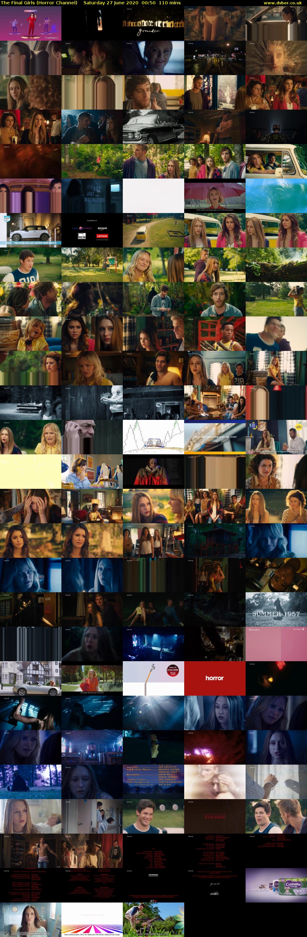 The Final Girls (Horror Channel) Saturday 27 June 2020 00:50 - 02:40