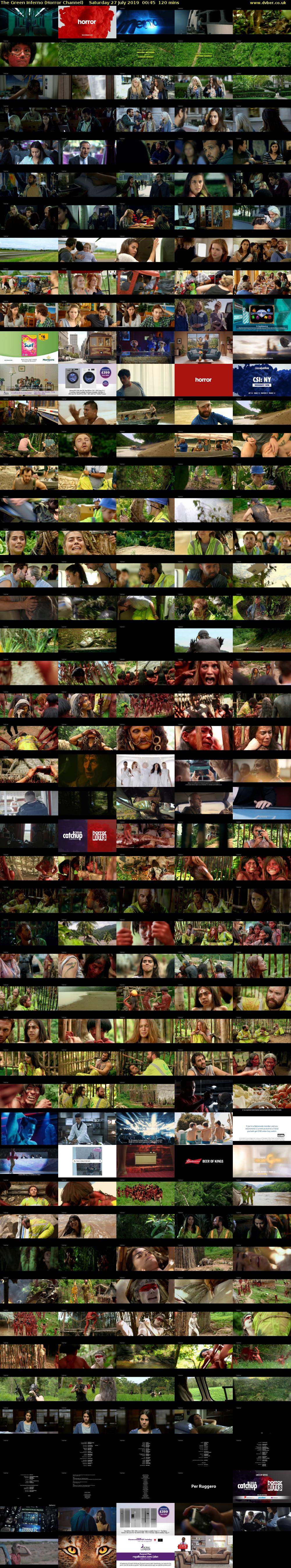 The Green Inferno (Horror Channel) Saturday 27 July 2019 00:45 - 02:45