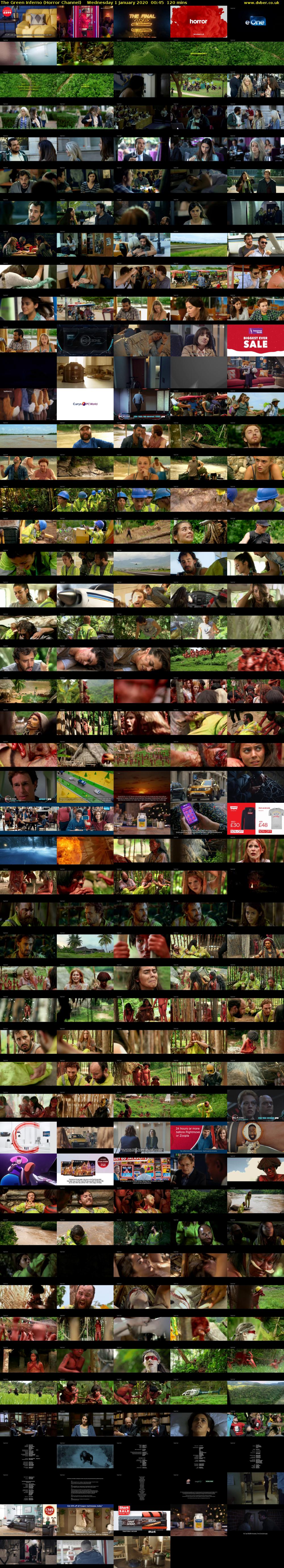 The Green Inferno (Horror Channel) Wednesday 1 January 2020 00:45 - 02:45