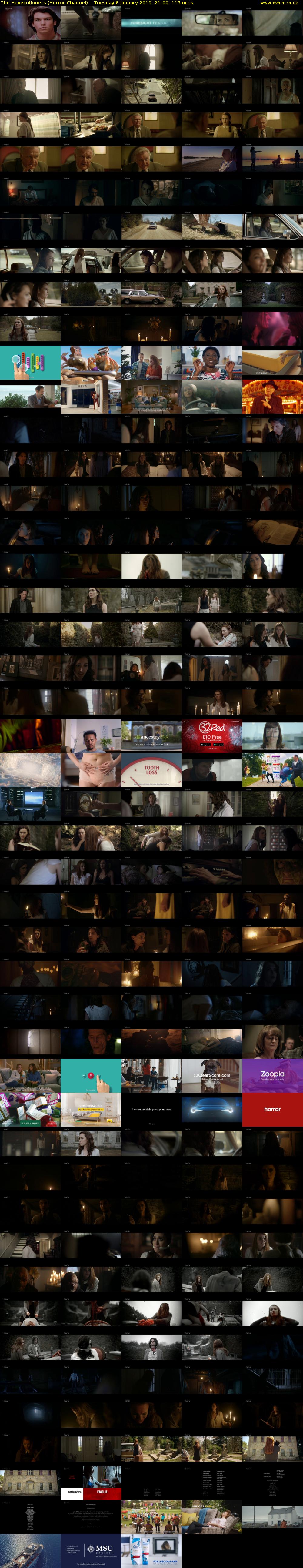 The Hexecutioners (Horror Channel) Tuesday 8 January 2019 21:00 - 22:55