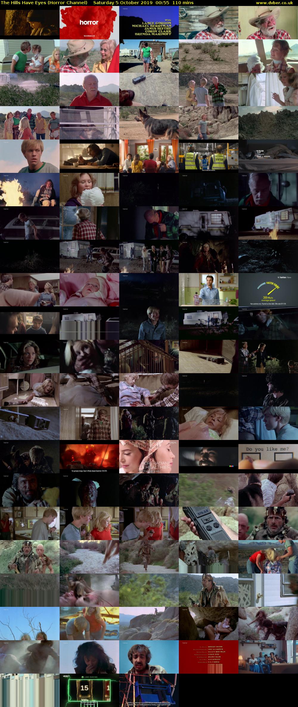 The Hills Have Eyes (Horror Channel) Saturday 5 October 2019 00:55 - 02:45