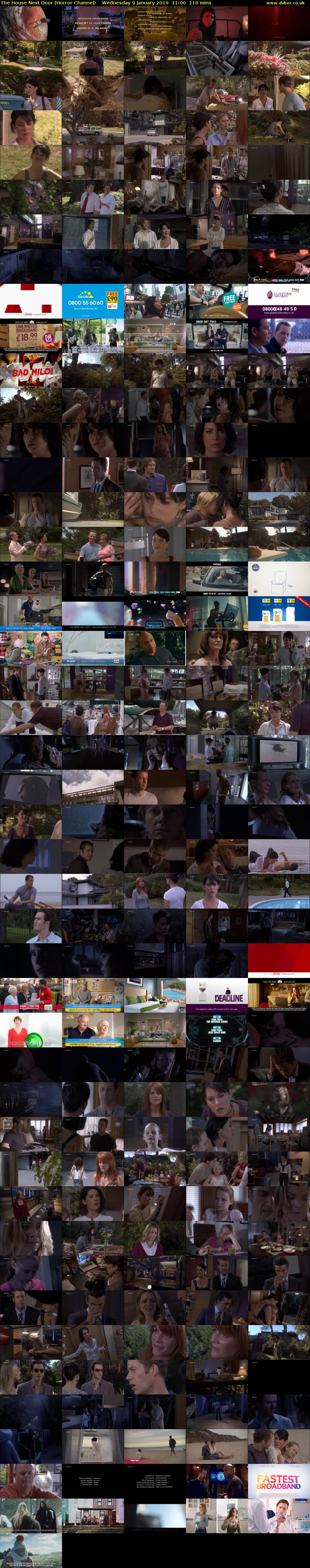 The House Next Door (Horror Channel) Wednesday 9 January 2019 11:00 - 12:50