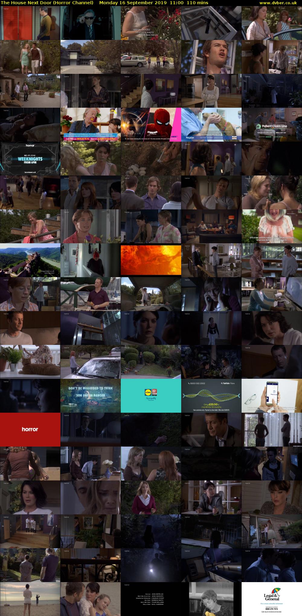 The House Next Door (Horror Channel) Monday 16 September 2019 11:00 - 12:50