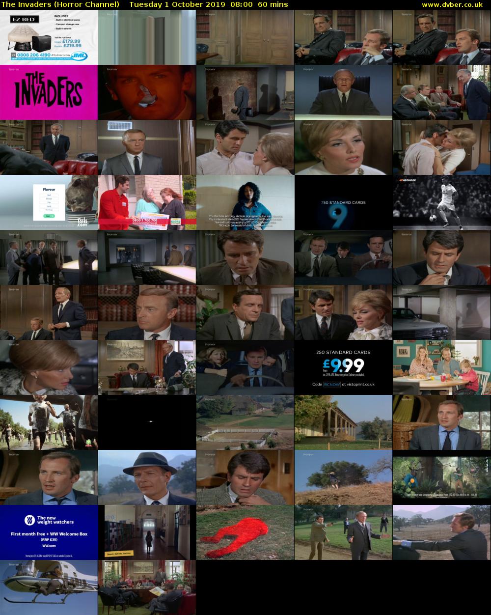 The Invaders (Horror Channel) Tuesday 1 October 2019 08:00 - 09:00