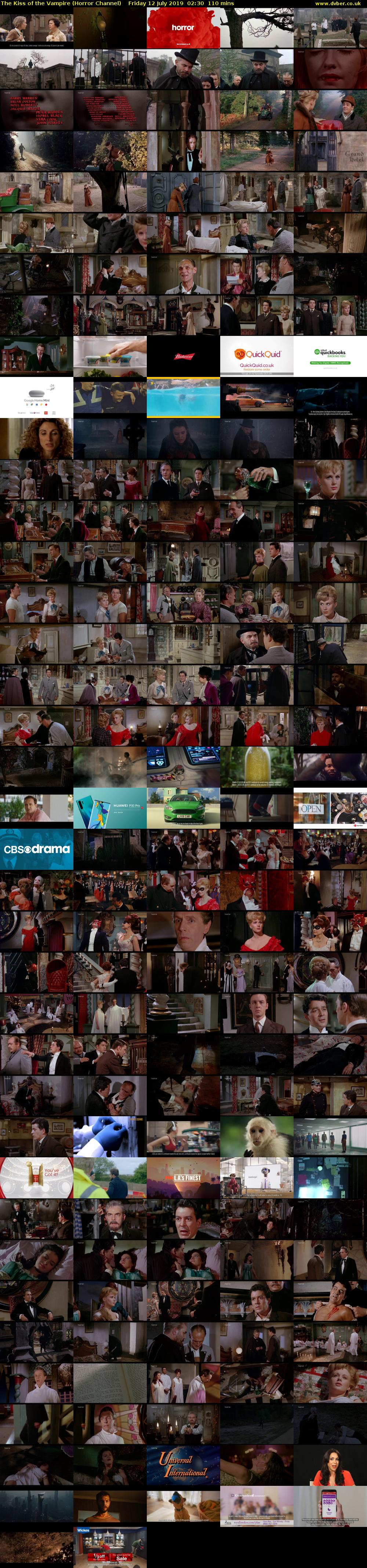 The Kiss of the Vampire (Horror Channel) Friday 12 July 2019 02:30 - 04:20