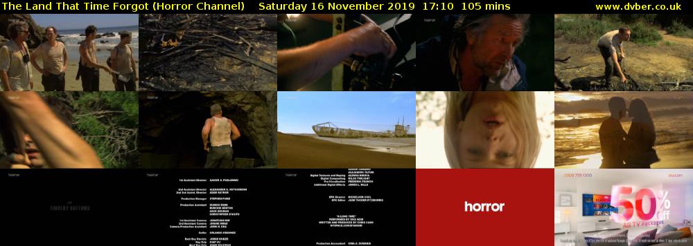 The Land That Time Forgot (Horror Channel) Saturday 16 November 2019 17:10 - 18:55
