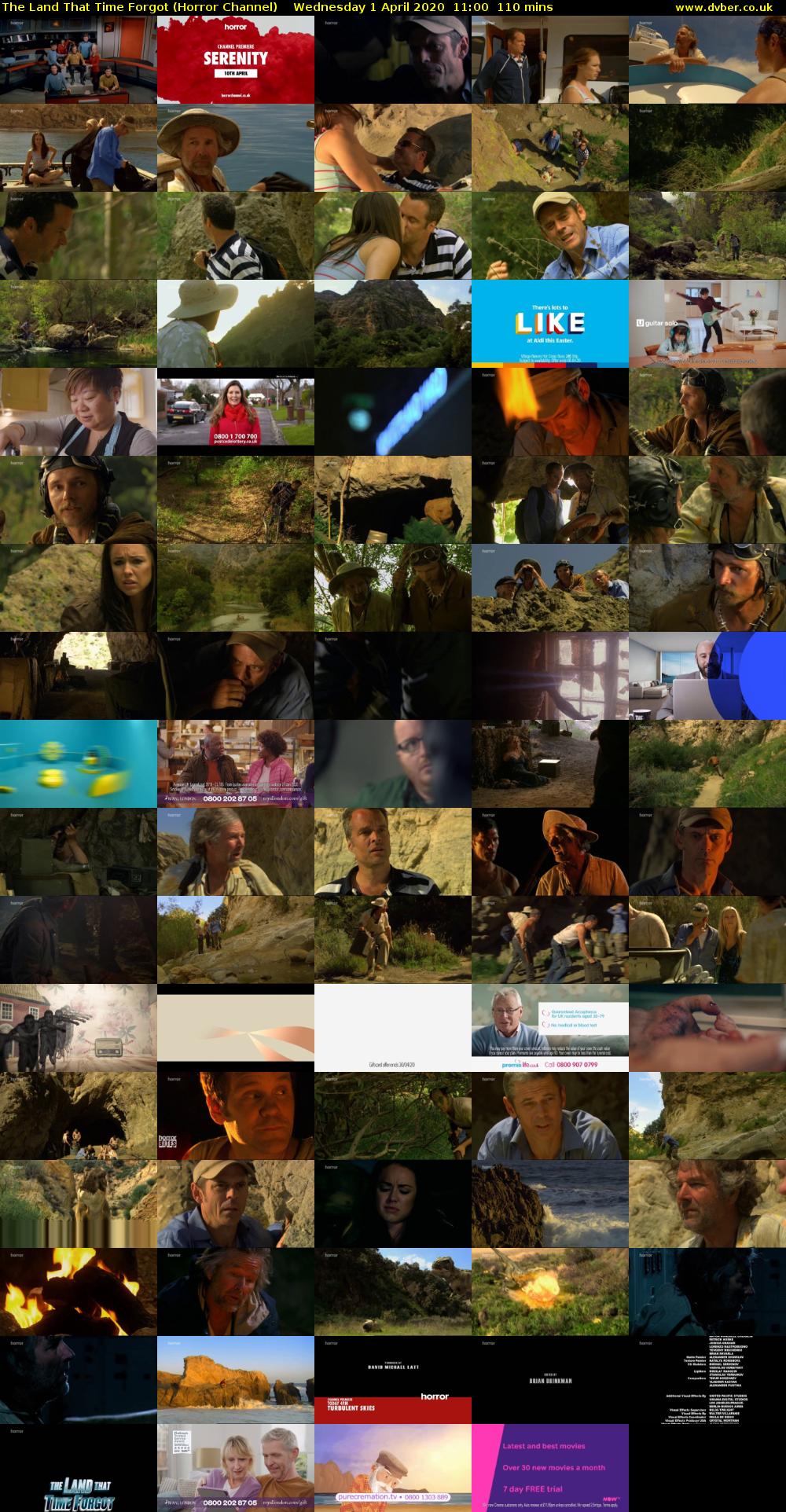The Land That Time Forgot (Horror Channel) Wednesday 1 April 2020 11:00 - 12:50