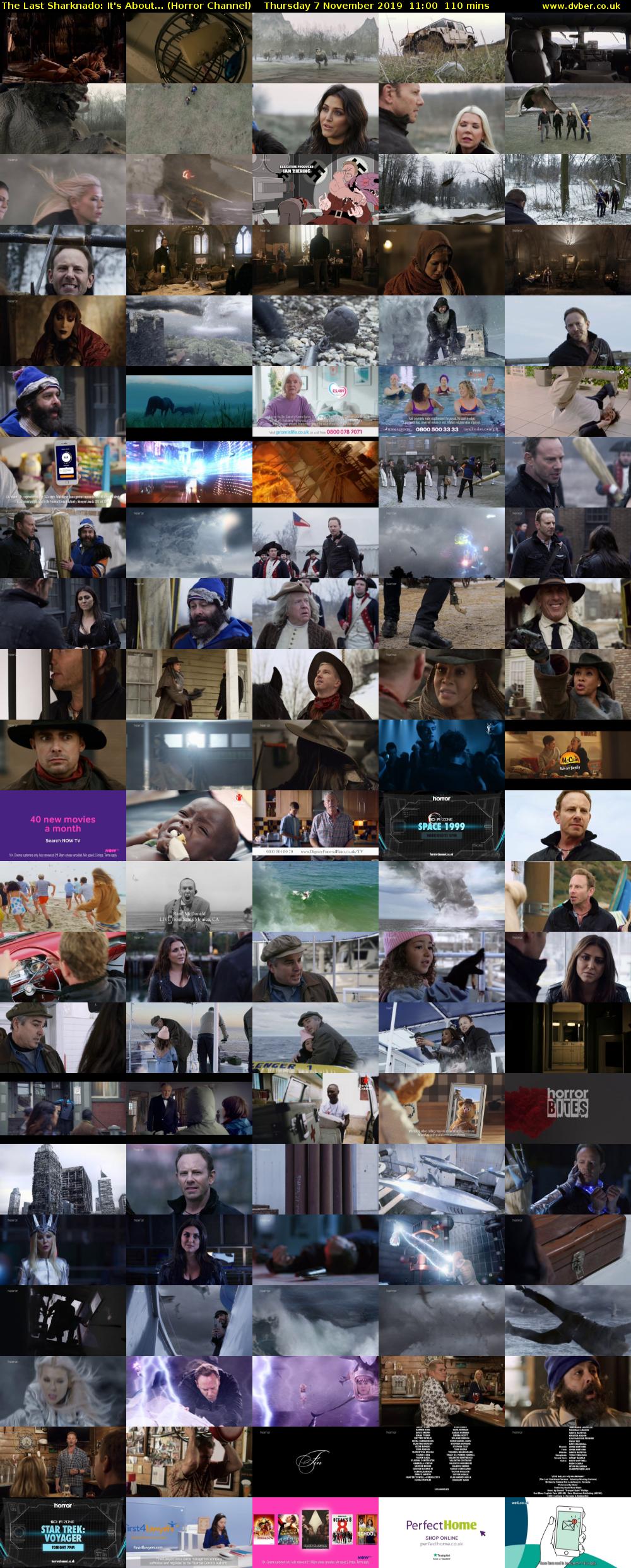 The Last Sharknado: It's About... (Horror Channel) Thursday 7 November 2019 11:00 - 12:50