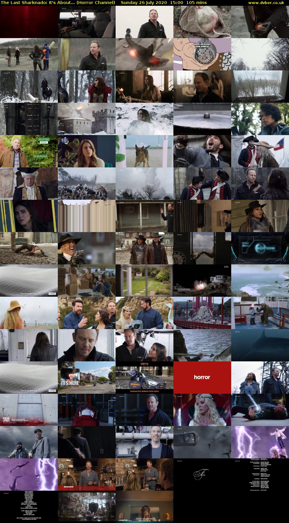 The Last Sharknado: It's About... (Horror Channel) Sunday 26 July 2020 15:00 - 16:45
