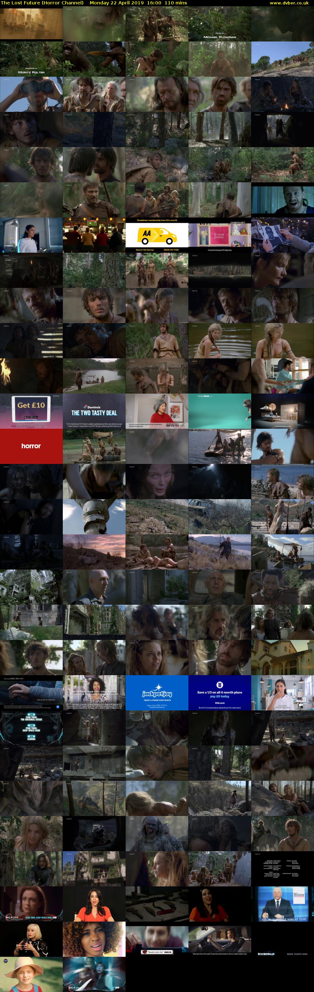 The Lost Future (Horror Channel) Monday 22 April 2019 16:00 - 17:50