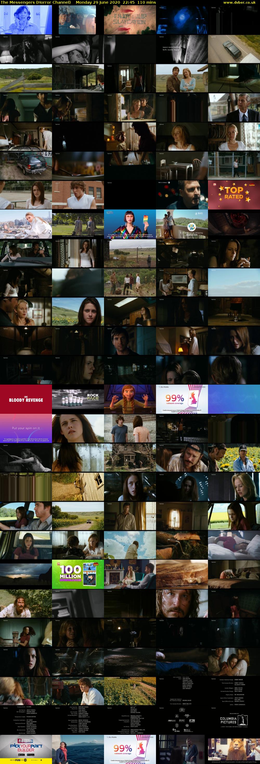 The Messengers (Horror Channel) Monday 29 June 2020 22:45 - 00:35