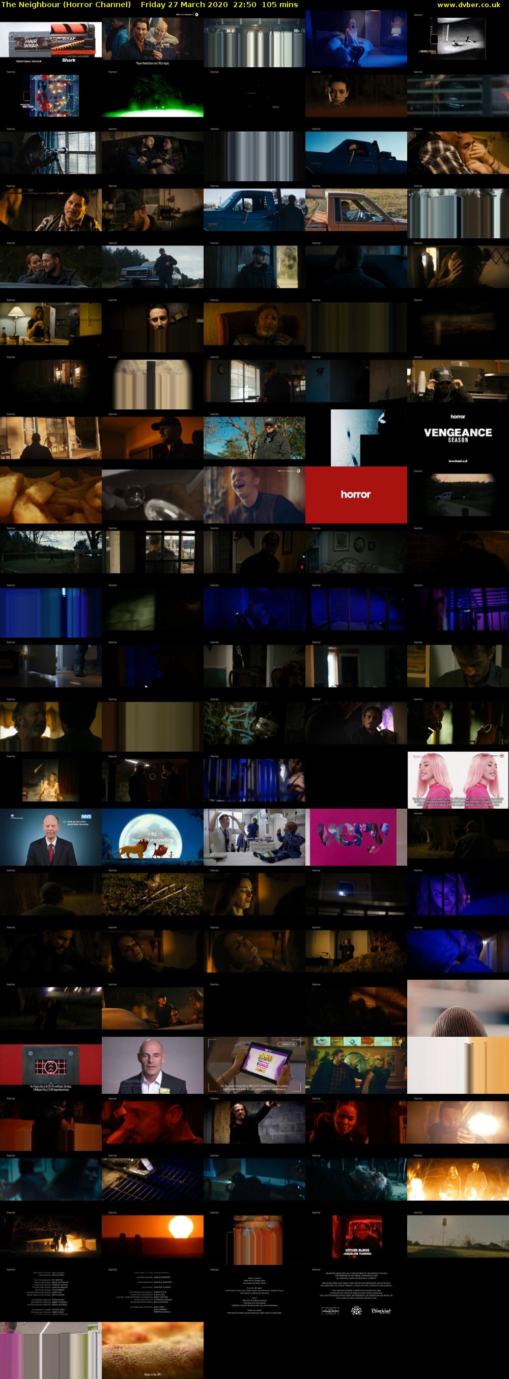 The Neighbour (Horror Channel) Friday 27 March 2020 22:50 - 00:35