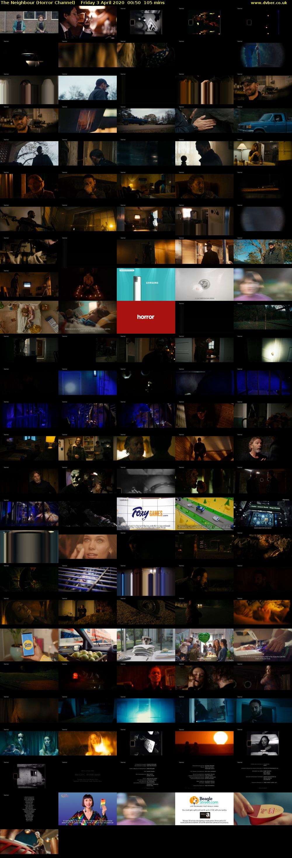The Neighbour (Horror Channel) Friday 3 April 2020 00:50 - 02:35