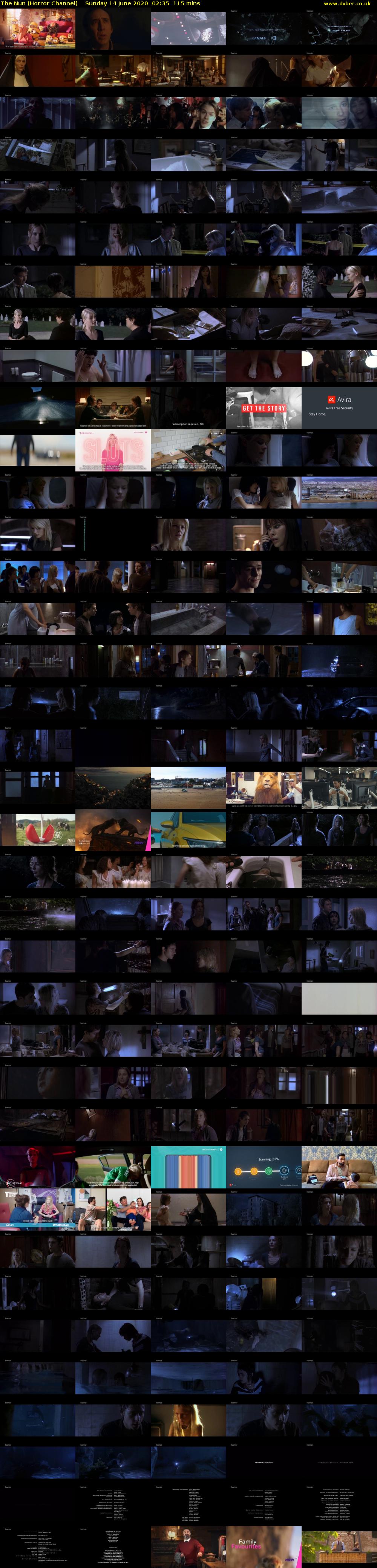 The Nun (Horror Channel) Sunday 14 June 2020 02:35 - 04:30