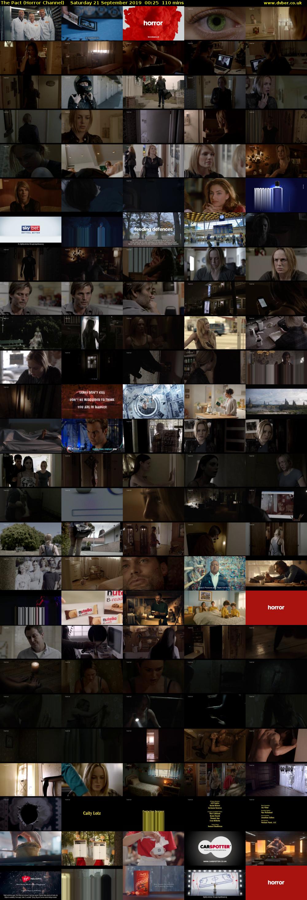 The Pact (Horror Channel) Saturday 21 September 2019 00:25 - 02:15