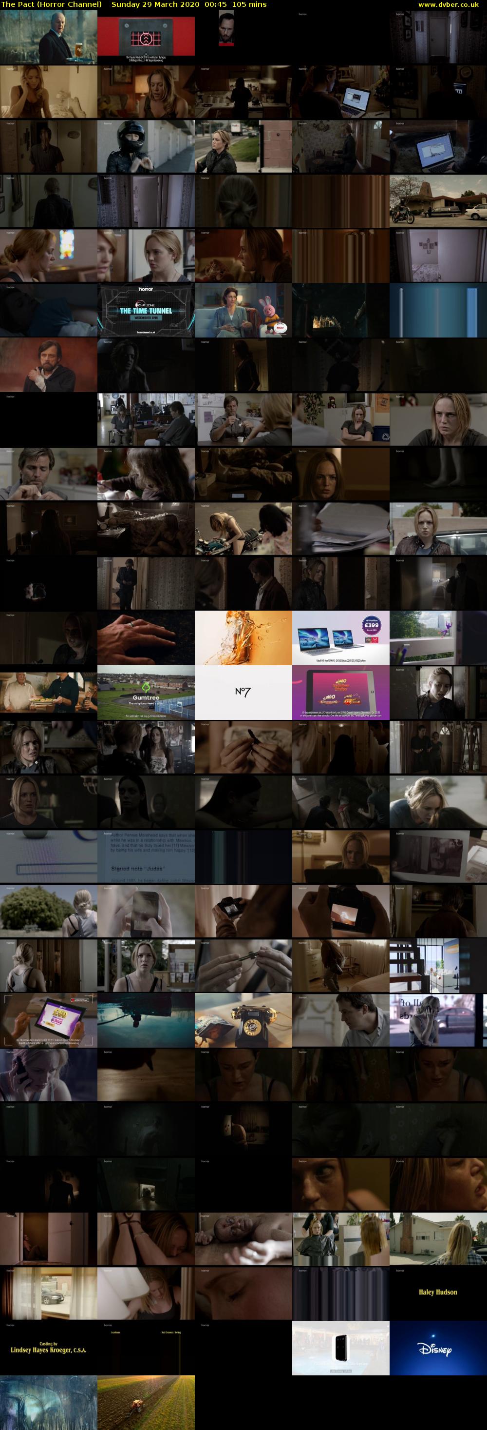 The Pact (Horror Channel) Sunday 29 March 2020 00:45 - 03:30