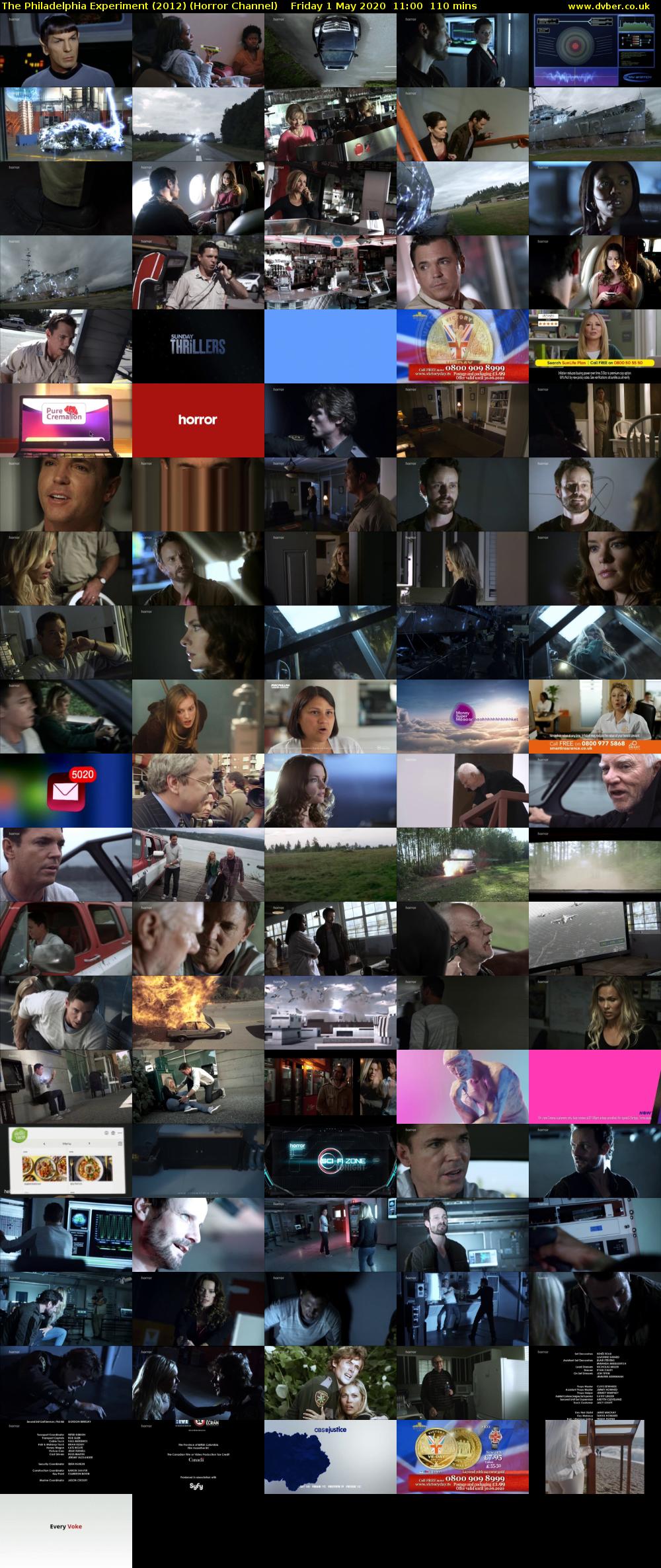 The Philadelphia Experiment (2012) (Horror Channel) Friday 1 May 2020 11:00 - 12:50