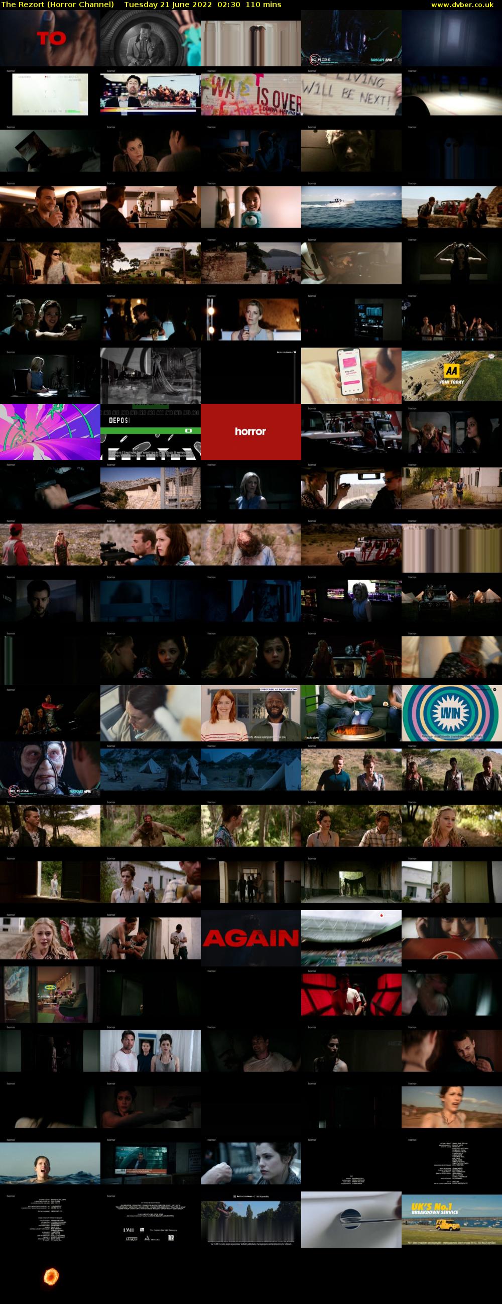 The Rezort (Horror Channel) Tuesday 21 June 2022 02:30 - 04:20
