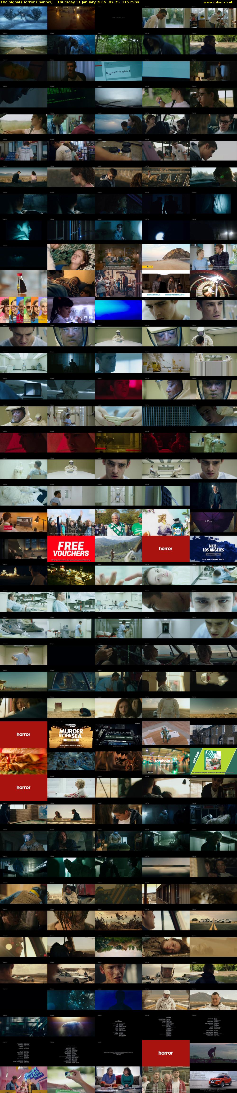 The Signal (Horror Channel) Thursday 31 January 2019 02:25 - 04:20