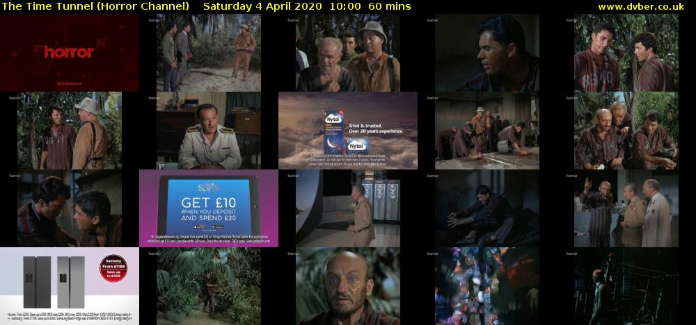 The Time Tunnel (Horror Channel) Saturday 4 April 2020 10:00 - 11:00