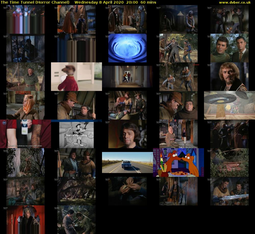 The Time Tunnel (Horror Channel) Wednesday 8 April 2020 20:00 - 21:00