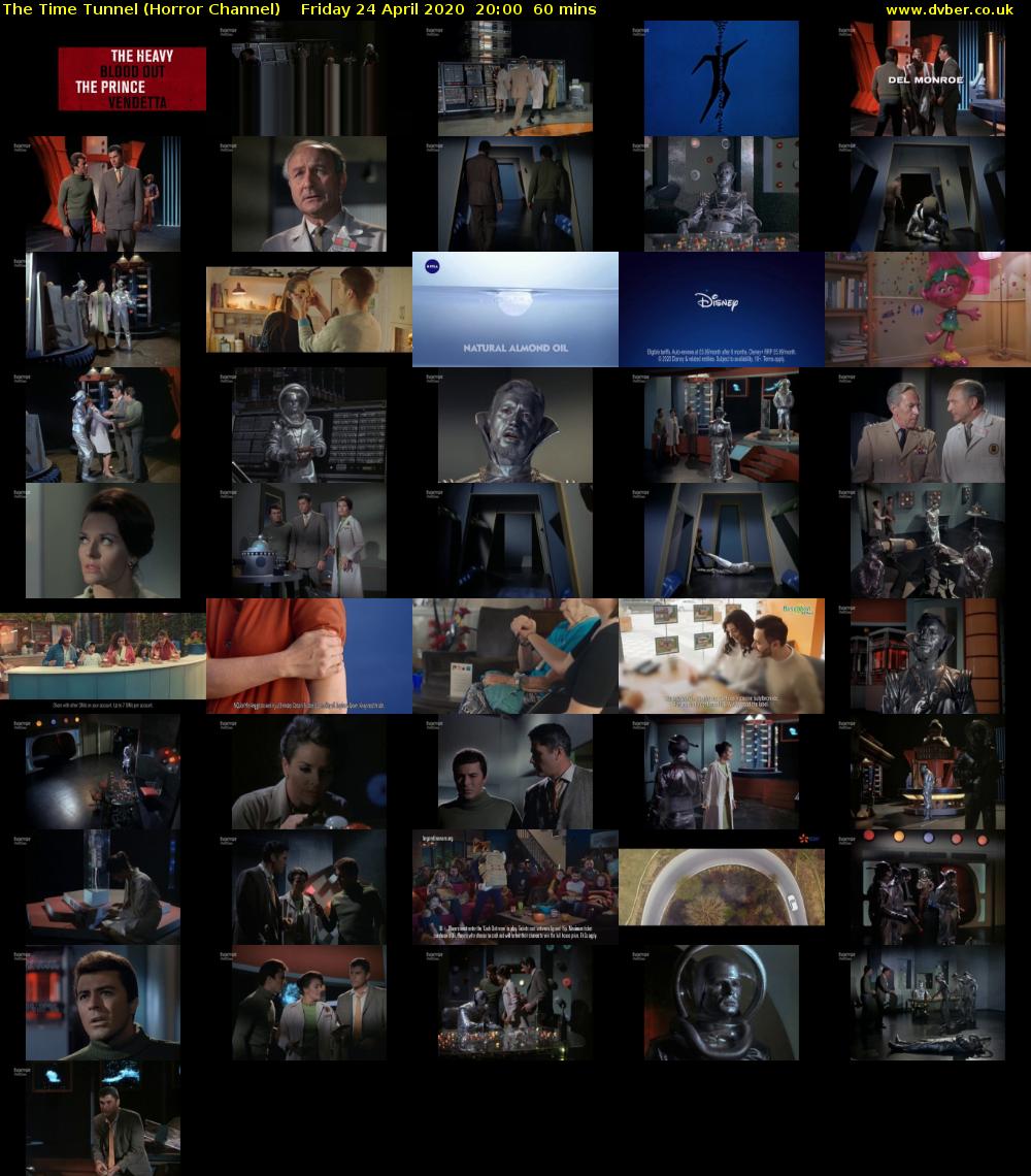 The Time Tunnel (Horror Channel) Friday 24 April 2020 20:00 - 21:00