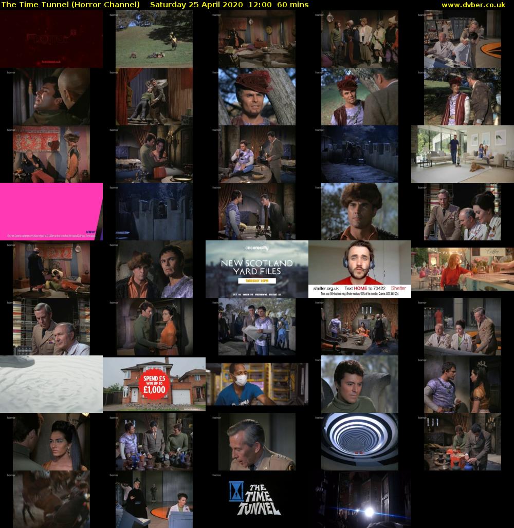 The Time Tunnel (Horror Channel) Saturday 25 April 2020 12:00 - 13:00
