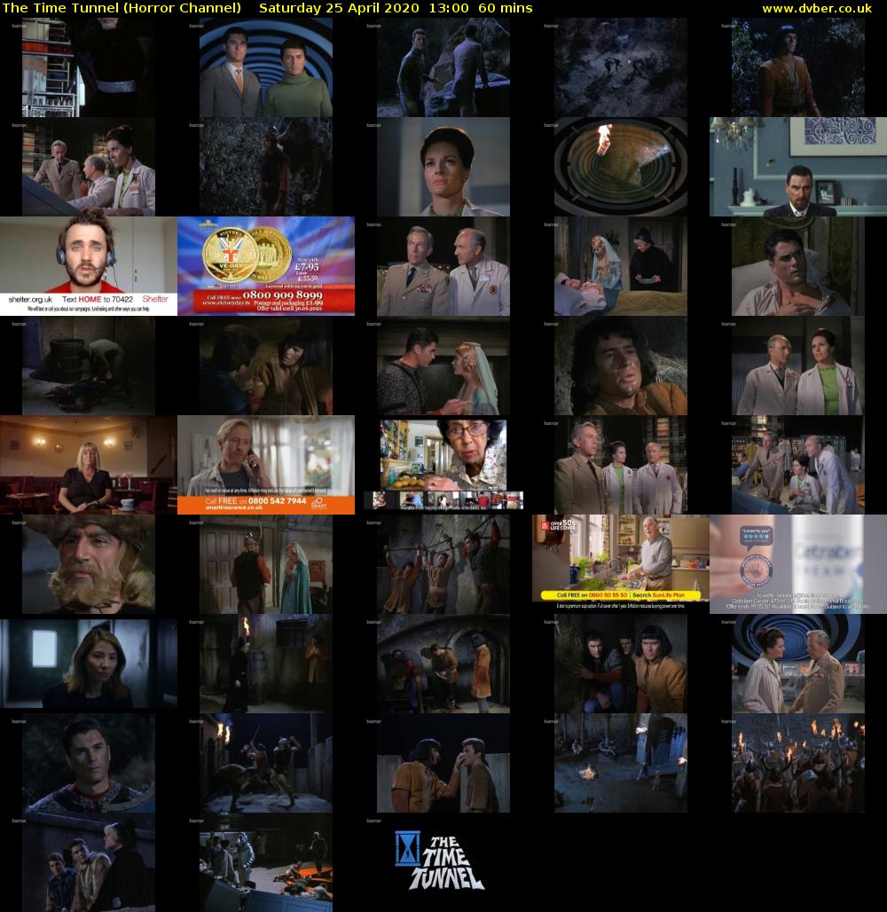 The Time Tunnel (Horror Channel) Saturday 25 April 2020 13:00 - 14:00
