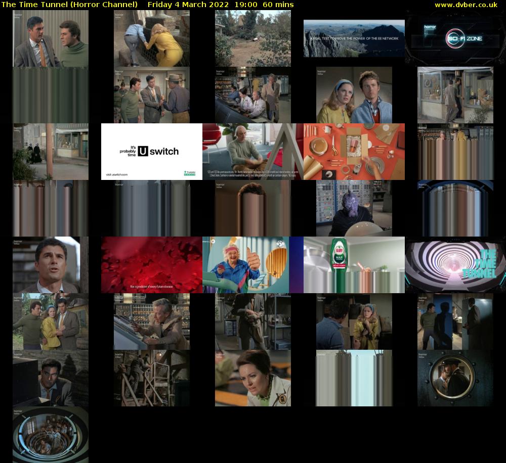 The Time Tunnel (Horror Channel) Friday 4 March 2022 19:00 - 20:00