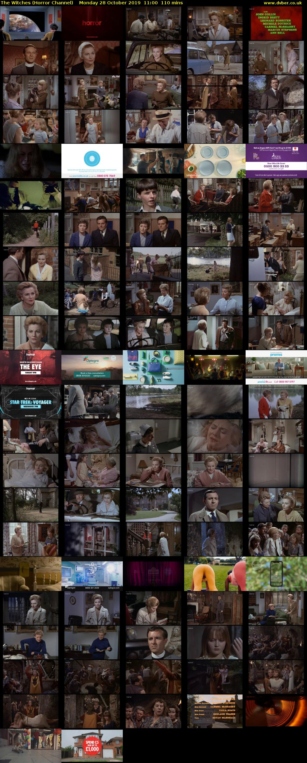 The Witches (Horror Channel) Monday 28 October 2019 11:00 - 12:50