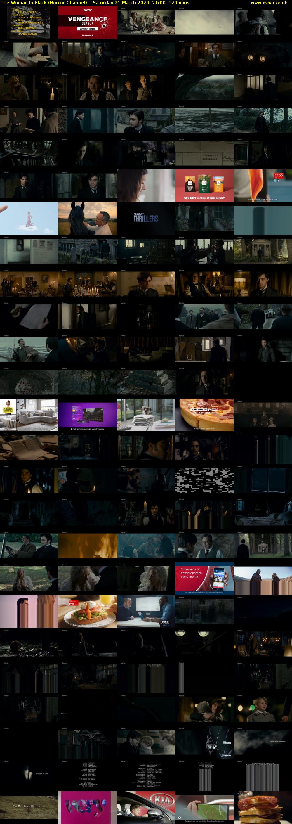 The Woman In Black (Horror Channel) Saturday 21 March 2020 21:00 - 23:00