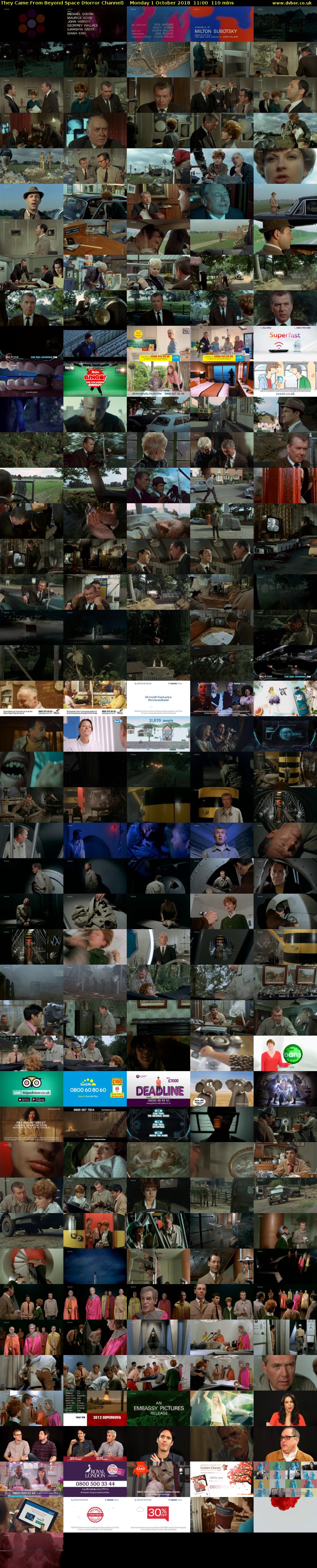 They Came From Beyond Space (Horror Channel) Monday 1 October 2018 11:00 - 12:50